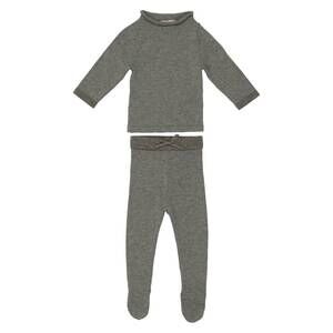 NEW MANIERE kid's half flecked set in grey